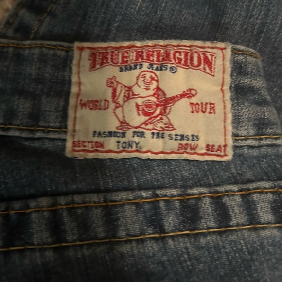 True Religion "Tony" Flared Wide Leg Jeans Size: 29 - Picture 7 of 15